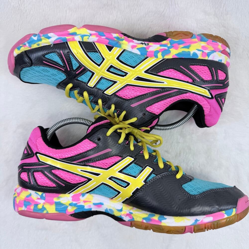 ASICS Gel Flashpoint Womens Volleyball Shoes Multi Color Size 12 B256N Athletic - Picture 5 of 9